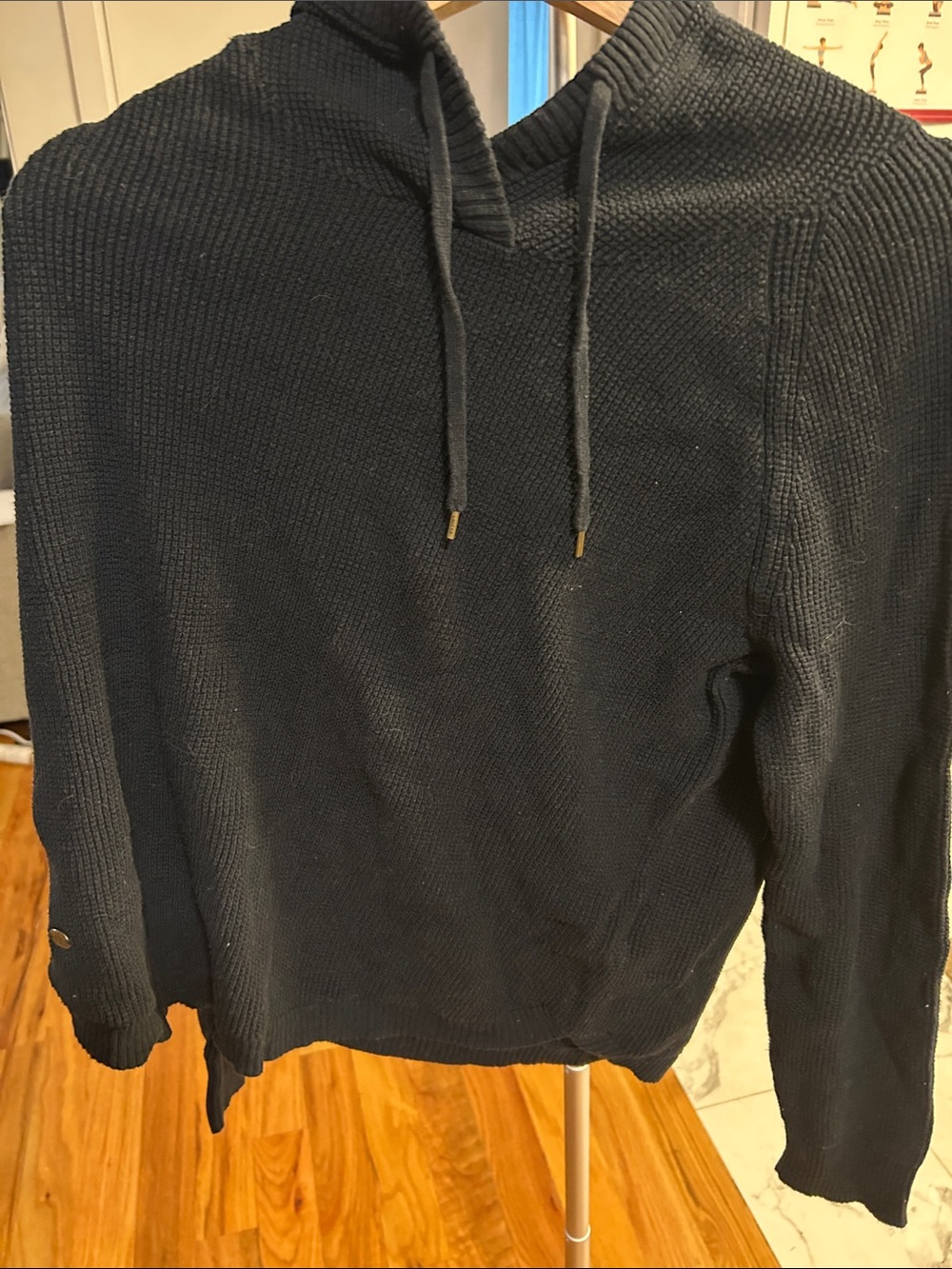 Lauren Ralph Lauren Vintage Hooded Knit Sweater with Draw String